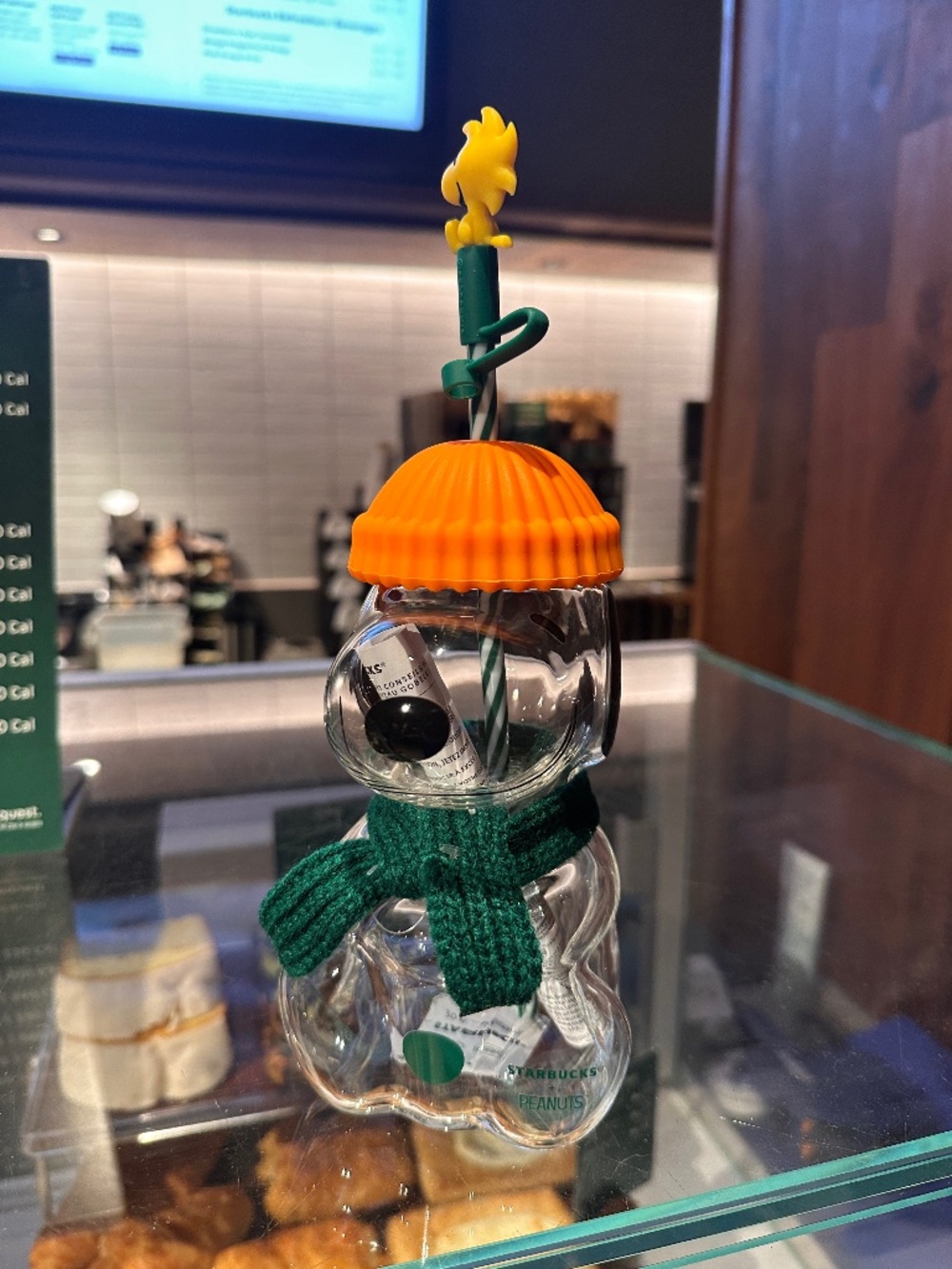 Authentic Starbucks Glass Snoopy